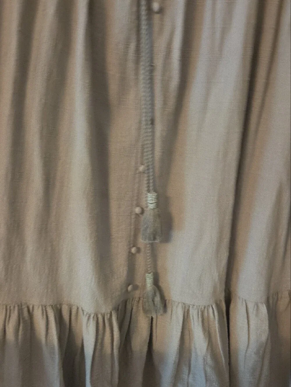 Lucky Brand Light Sage Midi Dress - Sleeveless Button Front